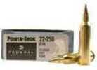 22-250 <span style="font-weight:bolder; ">Remington</span> 20 Rounds Ammunition Federal Cartridge 55 Grain Soft Point