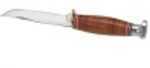 Ka-Bar Leather Handled Hunters Deluxe Little Fin 7" 2-1226-0