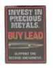 Rivers Edge Products 12" x 17" Tin Sign Precious Metals 1495