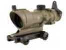 Trijicon ACOG Rifle Scope 4X 32 Amber Crosshair .223 Dark Earth W/BUIS & Ta51 Mount-Ck-FDE Center Illuminated Ta01-D-100