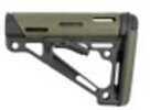 Hogue AR-15/M-16 OverMolded Collapsible Buttstock, Olive Drab Green Rubber