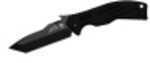 Kershaw Emerson CQC Folding Knife 8Cr13MOV/Black Oxide Coating Plain Tanto Point Wave/Dual Thumb Disc/Pocket Clip 3.5" B