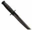KABAR KA-BAR Tanto Fixed Blade Knife 1095 Cro-Van/Black Combo Point Glass Filled Nylon Sheath 7" Black Kraton Bo