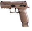 Sig Sauer P320 M18 9mm Luger, 3.9" barrel, 17 rd capacity, coyote polymer finish