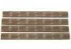 Ergo Grip M-LOK WedgeLok Rail Covers 6 1/4"X5/8" Slot Flat Dark Earth Finish 4 Pack 4332-4PK-DE