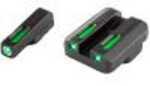 Truglo Brite-Site TFX Pro Sight Fits CZ 75 Series Tritium/Fiber-Optic Day/Night 24/7 Brightness Orange Ring on Fro