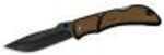 Outdoor Edge Cutlery Corp Medium Chasm Folding Knife 3.3" Black Stonewash Plain Blade, Coyote Brown Zytel Handle, Boxed