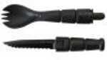 KABAR Tactical Spork Knife/Fork/Spoon Combo 6.875" Overall 2.5" Blade Black Finish 9909