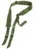 NCStar VISM Sling 1.25" 55"-72" Adjustable Bungee Green Nylon Strap W/Elastic Shock-Cord 2Or1 Point