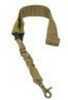 NCStar VISM Sling 1.25" 55"-72" Adjustable Bungee Tan Nylon Strap W/Elastic Shock-Cord 2Or1 Point