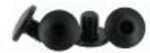 Hogue Sig Sauer P938 Screws, Hex Head, Long, Black (Wood Grips Only), Per 4 Md: 98009
