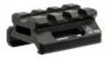 Leapers Inc. - UTG Super Slim Picatinny Riser Mount 1/2" Height 3 Slots. Black Finish MT-RSX5S