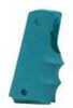Hogue Colt Government Rubber Grip with Finger Grooves, Aqua Md: 45004