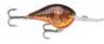 Rapala Dives-To Series Custom Ink Lure Size 06 2" Length 6 Depth Number 5 Treble Hooks Dark Brown Crawdad Per 1