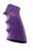 AR-15 Rubber Grip with Finger Grooves, Purple