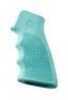 AR-15 Rubber Grip with Finger Grooves, Aqua