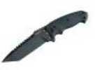 Hogue EX-F01 5 1/2" Fixed Tanto Blade A2 Black Finish Automatic Retention Sheath G10 Solid Scales