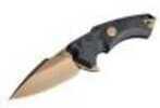 Hogue X5 Sig Sauer Folding Knives 3.5" Emperor Scorpion, Spear Point Blade FDE PVD Finish, Black Aluminum Frame