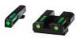 HIVIZ Sight Systems Litewave H3 Tritium/Litepipe for Glock 45 ACP /10mm Set