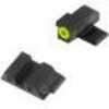 Night Fision Perfect Dot Sight Set Springfield XD/XD(M)/XD Mod. 2 Front U Rear Yellow with Green Tritium B