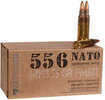 Fiocchi 5.56mm NATO 50 Rounds Ammo - 55 Grain FMJ BT for Tactical Power