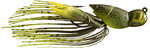 LiveTarget Hollow Body Craw Jig 1 1/2" Length 3/8 oz Variable Depth Green/Chartreuse Package of