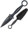 Cold Steel Drop Forged Fixed Knife Battle Ring II, 3 1/2" Grey Teflon Coated Blade, Secure-Ex Sheath with Ulti-Clip