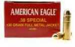 38 Special 50 Rounds Ammunition Federal Cartridge 130 Grain Full Metal Jacket