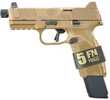 FN America 509 MRD FOS 9MM Luger Semi-Auto Handgun, 4 in barrel, 17 rd capacity, flat dark earth polymer finish