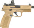 FN America 509 Tactical 9MM semi auto pistol, 4.5 in barrel, 10 rd capacity, flat dark earth polymer finish