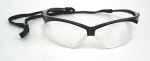 Radians Outback Glasses Black Frame Clear Lens With Cord OB0110CS