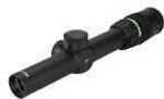 Trijicon Accupoint Rifle Scope 1-4X 24 German #4 Crosshair W/Green Dot Matte 30mm 1-4X24 Green Xhr