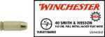 40 S&W 50 Rounds Ammunition Winchester 165 Grain Full Metal Jacket