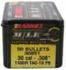 Barnes Bullets 30 Caliber .308" 110 Grains TAC-TX Flat Base (per 50) 30851