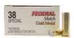 38 Special 50 Rounds Ammunition Federal Cartridge 148 Grain Lead