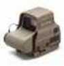 EOTech Side Button Night Vision Compatible Sight 65 MOA Ring And Two 1 MOA Dots Tan Cr123 Lithium Battery Quick Disconne