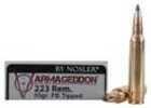 223 Remington 20 Rounds Ammunition Nosler 55 Grain Flat Base Tipped