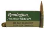 300 AAC Blackout 20 Rounds Ammunition Remington 125 Grain Sierra Match King