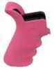 Hogue AR-15 Rubber Grip Beavertail w/Finger Grooves Pink 15027