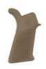 Hogue AR-15 Rubber Grip Beavertail No Finger Grooves Desert Tan 15033