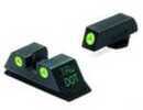 Mako Group for Glock - Tru-Dot Sights 9mm/357 Sig/.40 S&W/.45 GAP, Green/Green, Fixed Set ML10224