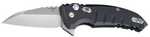 Hogue X1 Microflip Knife 2.75" Folder Wharncliffe Blade, Tumble Finish Alum Frame, Matte Black