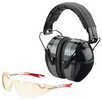 Champion Traps & Targets Shooting Combo Kit Black Passive Earmuff Amber Lens 40626