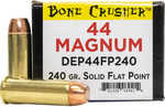 44 Rem Magnum 25 Rounds Ammunition Research 240 Grain Solid Flat Point Bone Crusher