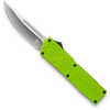 Cobra Tec Knives ZBGCTLWDNS Lightweight 3.25" D2 Steel Drop Point Aluminum Alloy Zombie Green