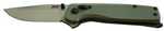 SOG Knife Terminus XR G10 PLN Edge 2.95" Blade Olive Drab