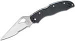 Byrd Harrier 2 Folder 3.32 in Combo Blade Black G-10 Handle