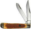 ABKT Roper Pit Viper Trapper Carbon 3.25" Blade Jigged Bone