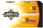 38 Special 50 Rounds Ammunition Armscor Precision Inc 158 Grain Nose Flat Point