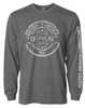 Glock , Crossover Long Sleeve Shirt, Color Gray, Size Large